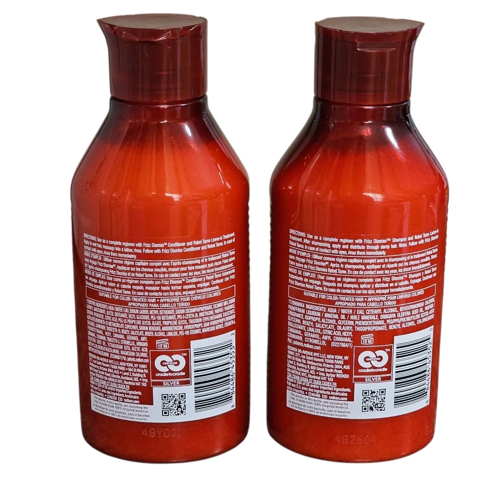NEW Redken Frizz Dismiss Shampoo & Conditioner 10.1 Fl Oz Sulfate Free Smoothing - Picture 2 of 2